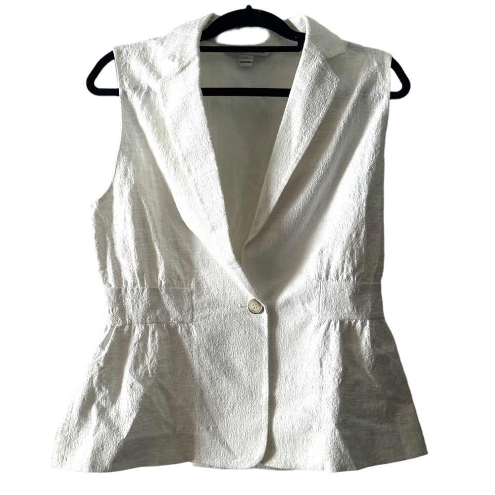 Diane Von Furstenburg DVF * GAVYN TEXTURED VEST Size 12
